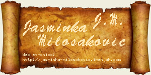 Jasminka Milošaković vizit kartica